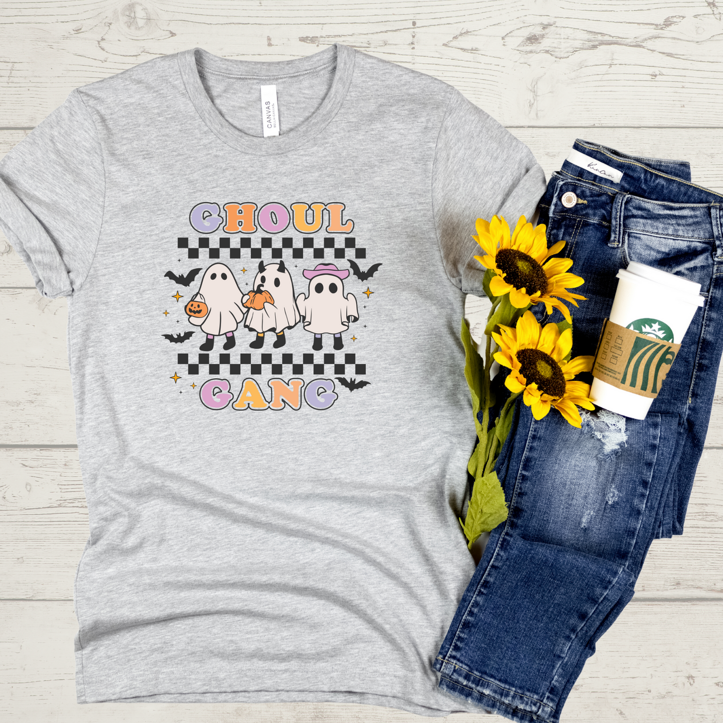 Ghoul Gang Retro 80s Halloween Crewneck or Tee | Cute Playful Fall Graphic Sweater