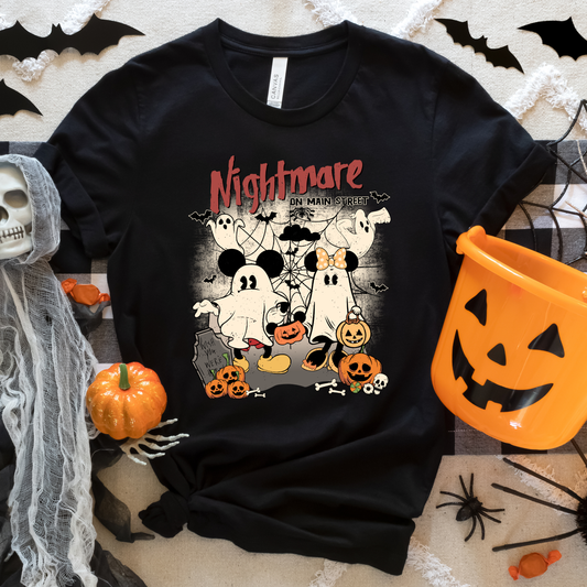 Disney Nightmare on Main Street Inspired Halloween Crewneck or Tee | Spooky Fall Graphic Shirt