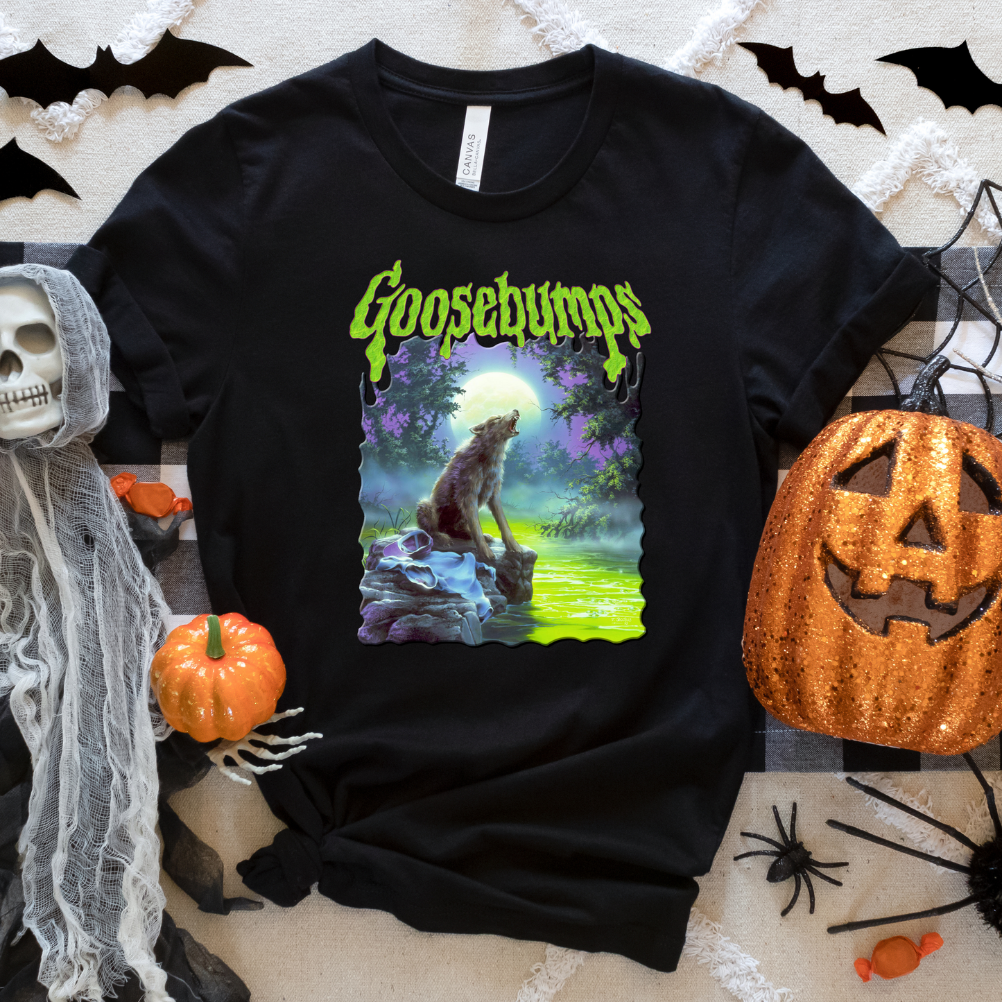 Goosebumps Werewolf Retro Vintage Halloween Crewneck or Tee | Fall Spooky Graphic Sweatshirt