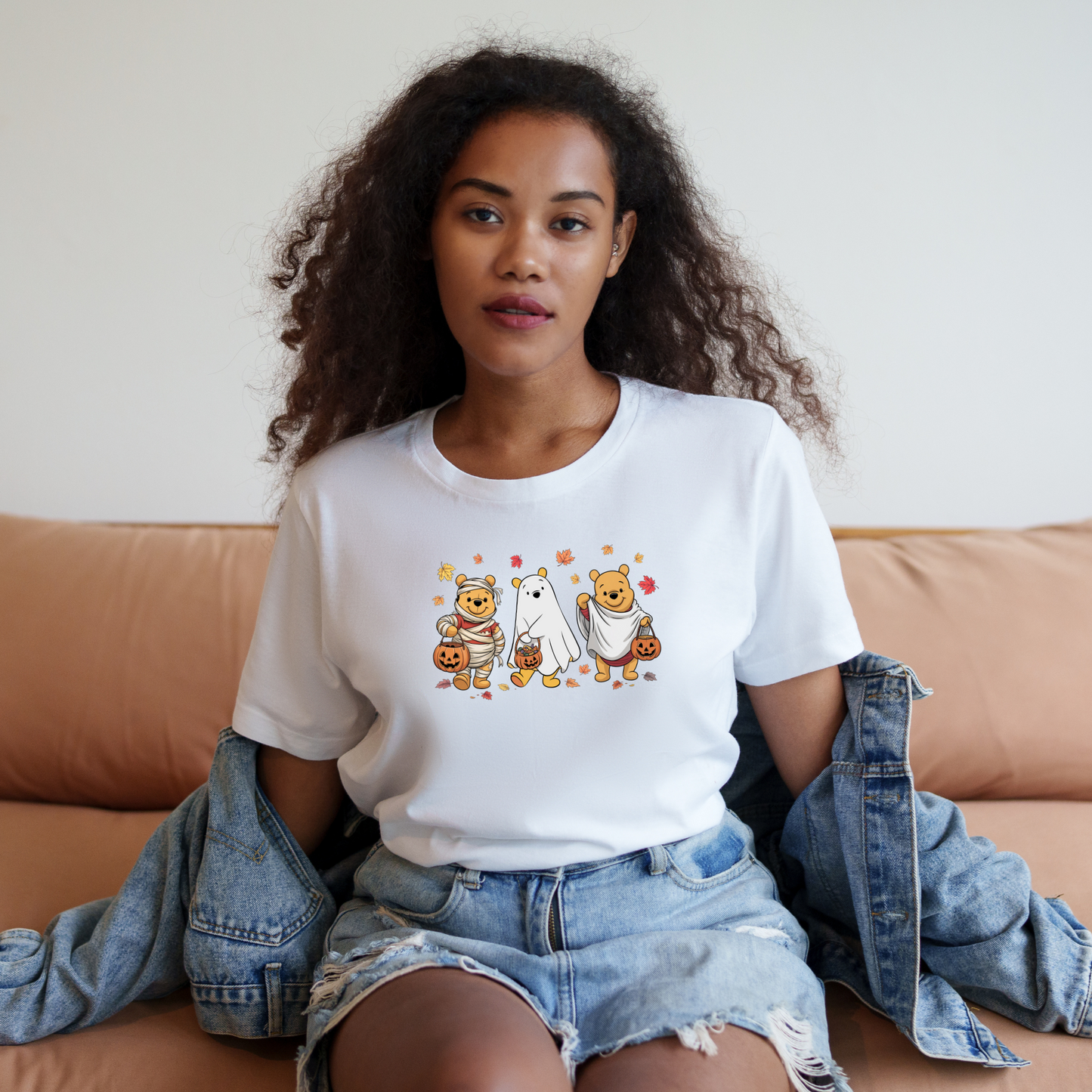 Pooh Bear Inspired Halloween Crewneck or Tee | Spooky Fall Graphic Shirt