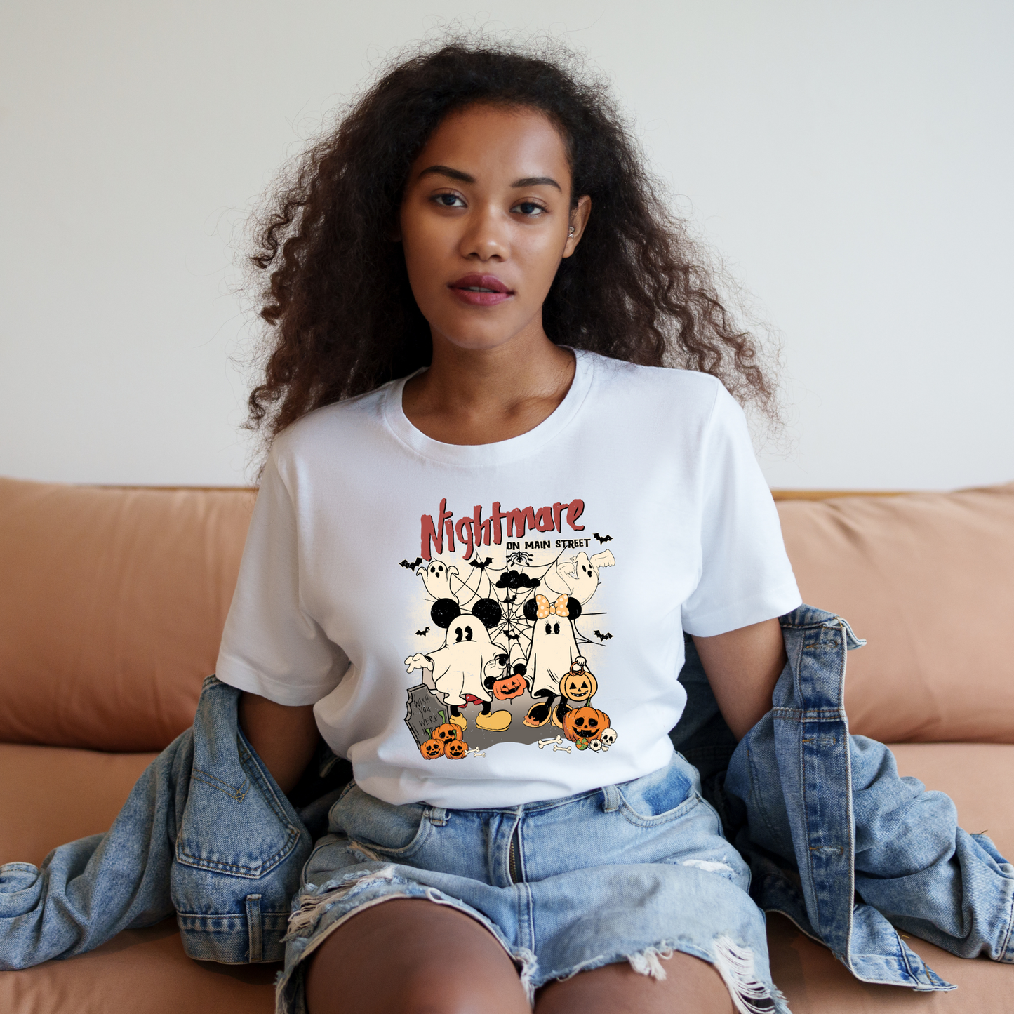 Disney Nightmare on Main Street Inspired Halloween Crewneck or Tee | Spooky Fall Graphic Shirt