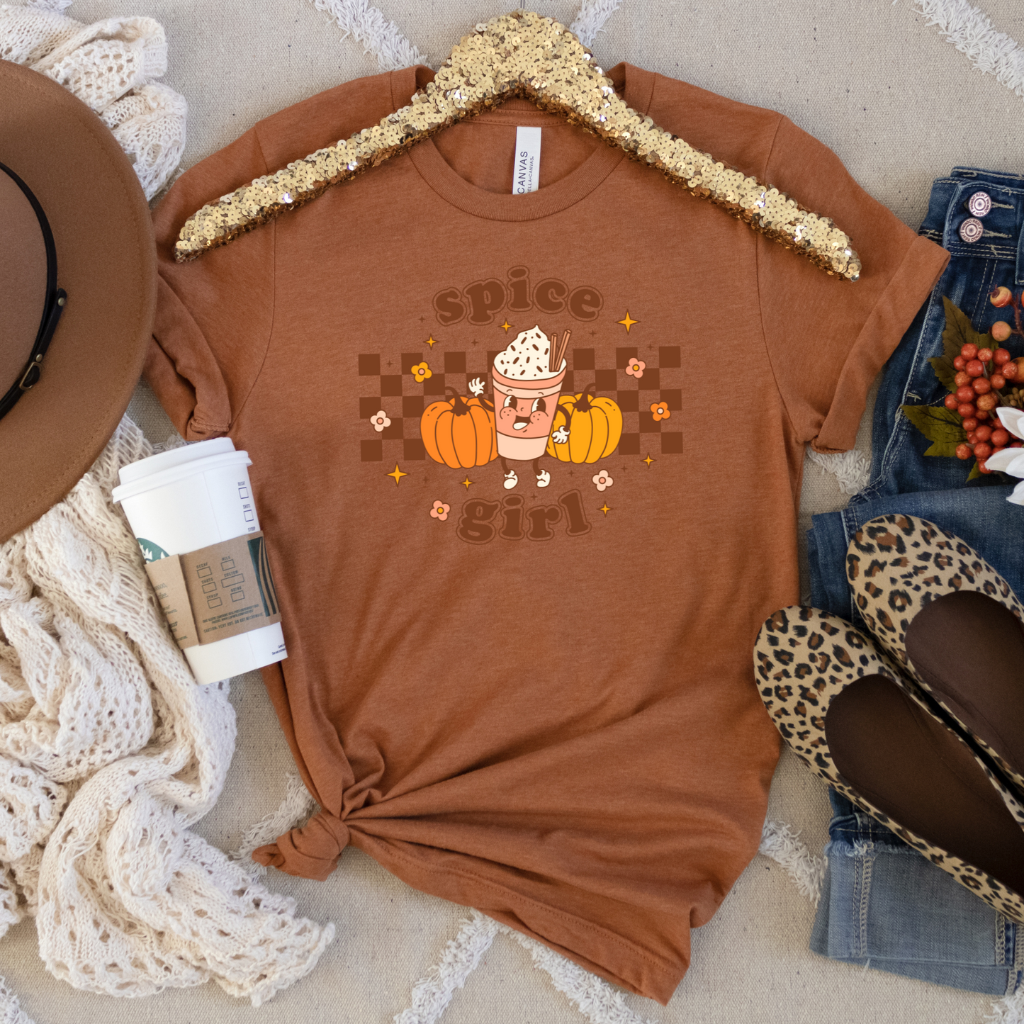 Spice Girl Retro 80s Halloween Crewneck or Tee | Cute Playful Fall Graphic Sweater