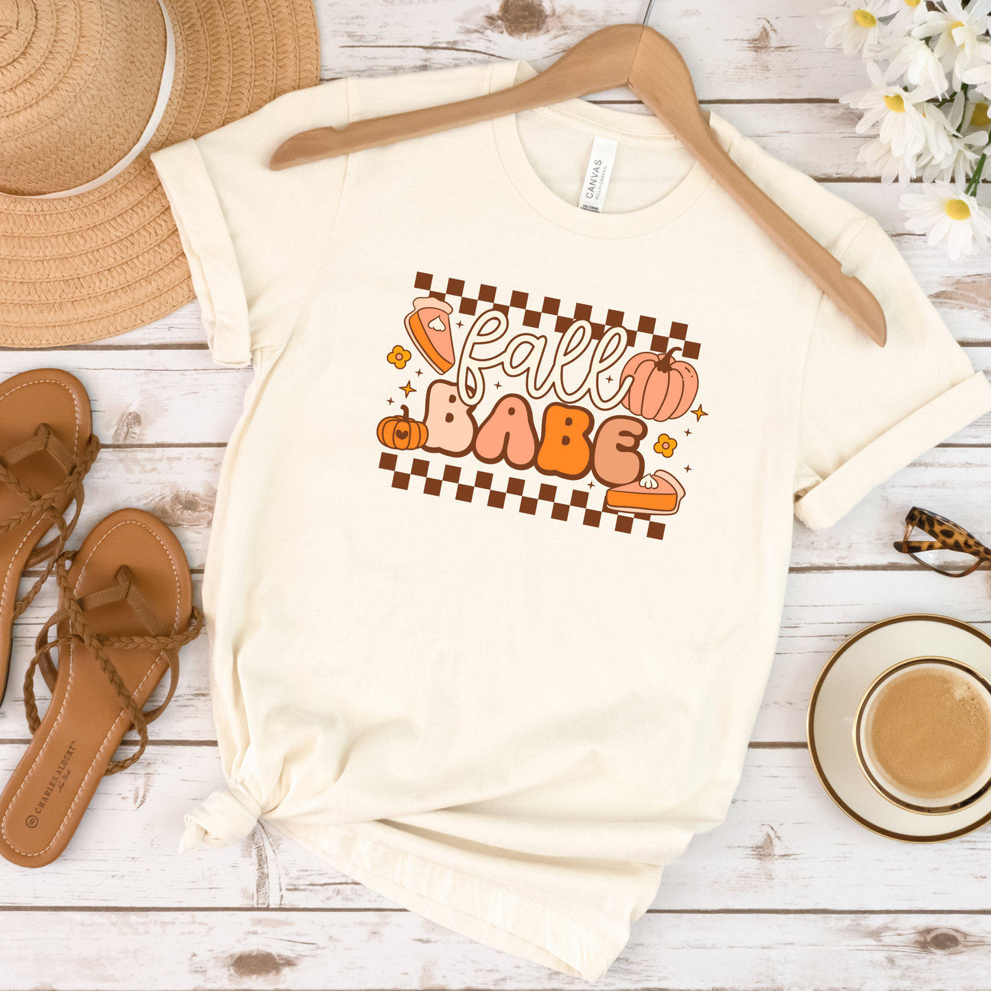 Fall Babe Retro 80s Halloween Crewneck or Tee | Cute Playful Fall Graphic Sweater