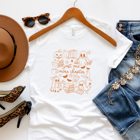 Fall Halloween Themed Book Lover Graphic Crewneck or Tee | Aesthetic Reader Sweatshirt & Shirt