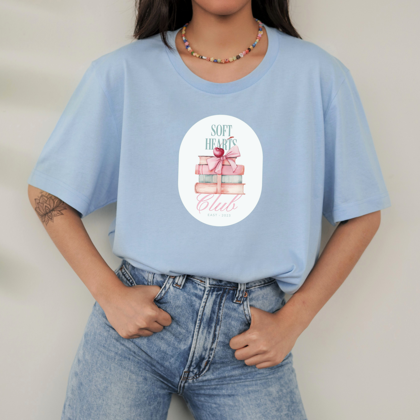 Girly Book Club Graphic Crewneck or Tee | Soft Girl Aesthetic Reader Sweatshirt & Shirt