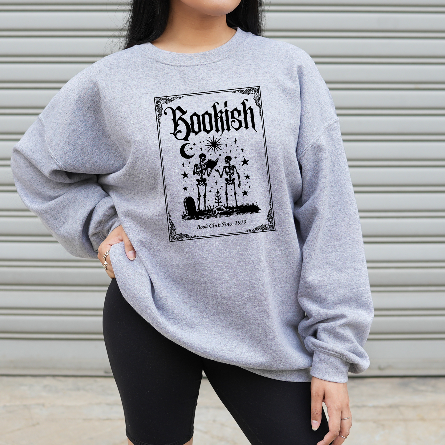 Bookish Halloween Themed Book Lover Graphic Crewneck or Tee | Aesthetic Reader Sweatshirt & Shirt