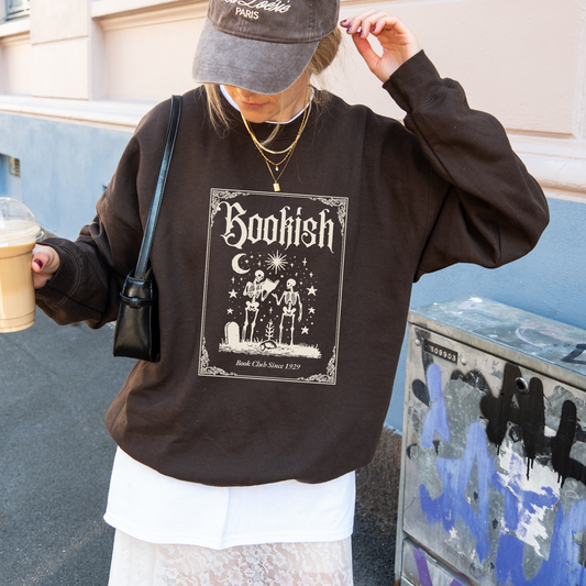 Bookish Halloween Themed Book Lover Graphic Crewneck or Tee | Aesthetic Reader Sweatshirt & Shirt