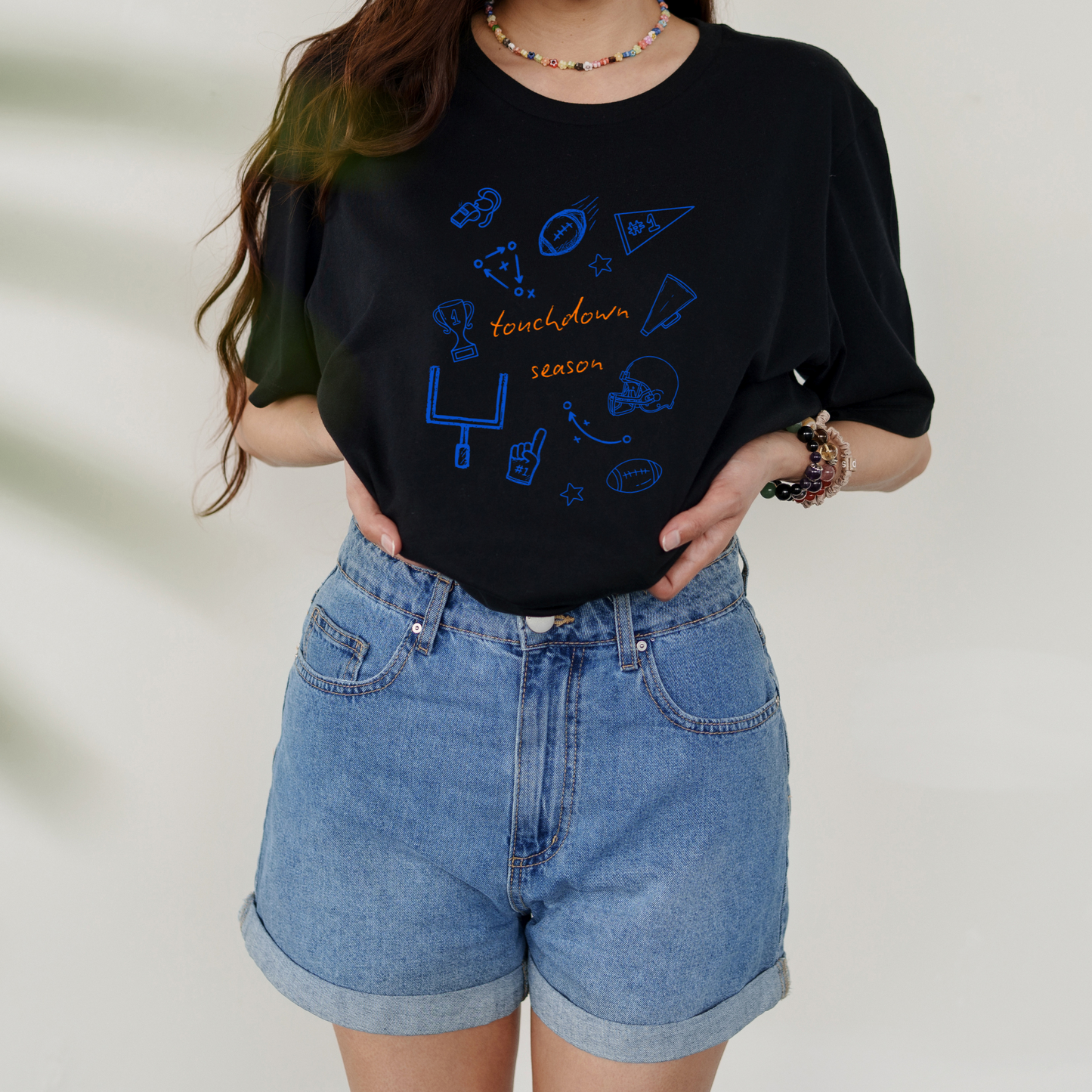 Touchdown Season Football Fan Graphic Crewneck or Tee | Trendy Game Day Sweatshirt & Shirt