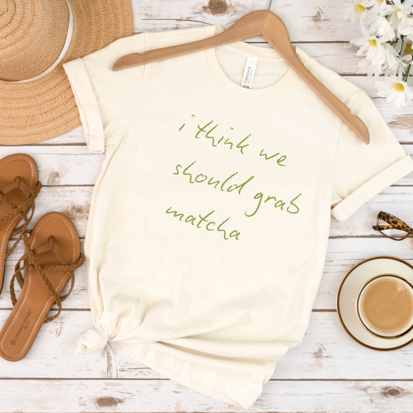 Matcha Lover Graphic Crewneck or Tee | Trendy Aesthetic Matcha Sweatshirt