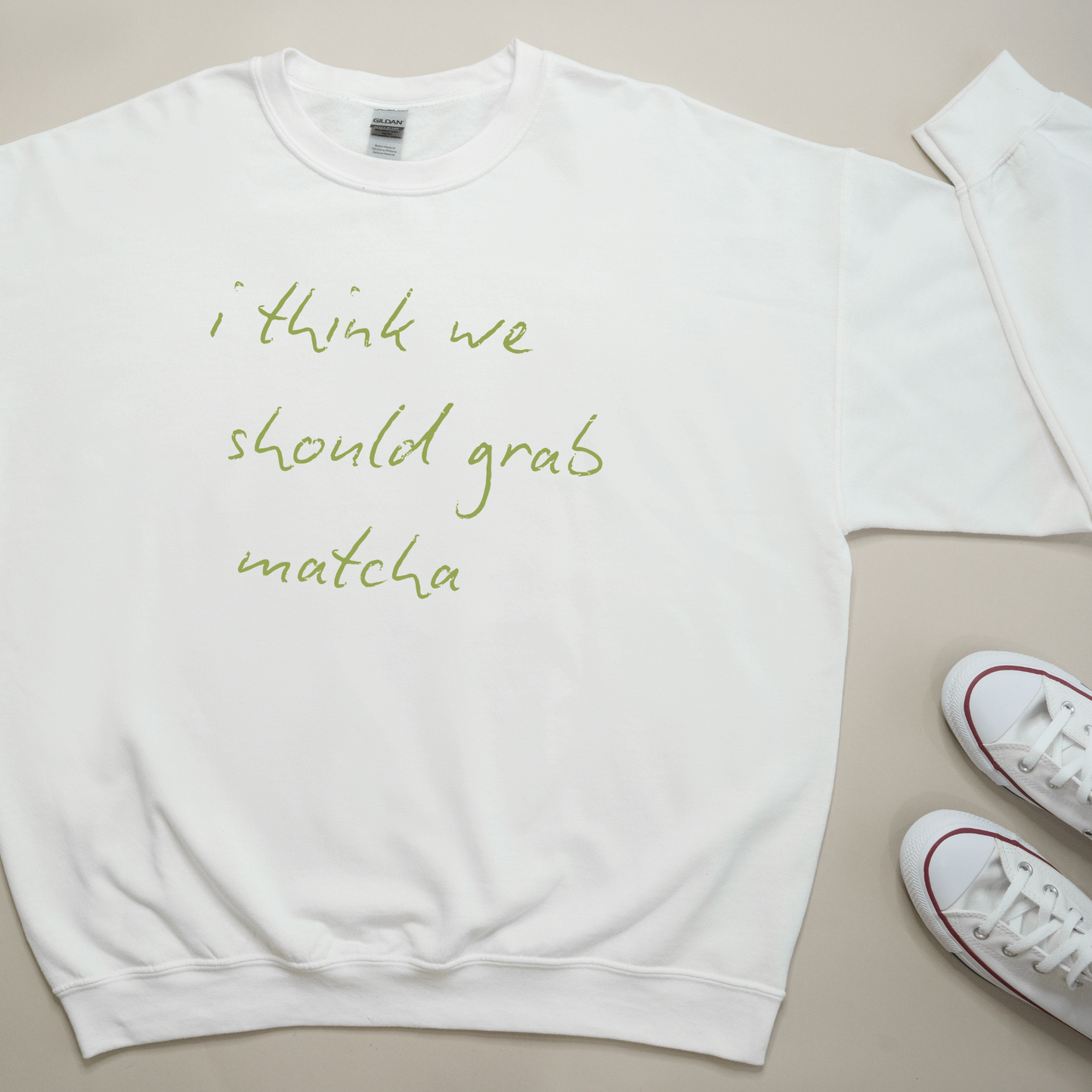 Matcha Lover Graphic Crewneck or Tee | Trendy Aesthetic Matcha Sweatshirt