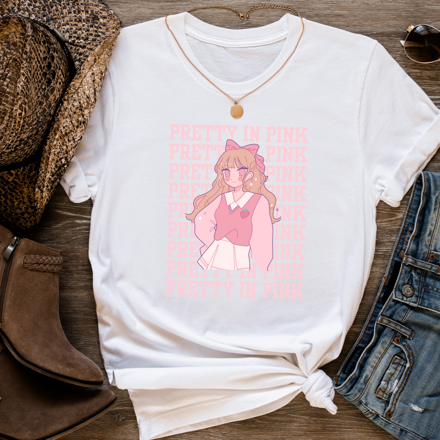 Pink Girl Cute Obsession Graphic Crewneck or Tee | Trendy Kawaii Aesthetic Sweater