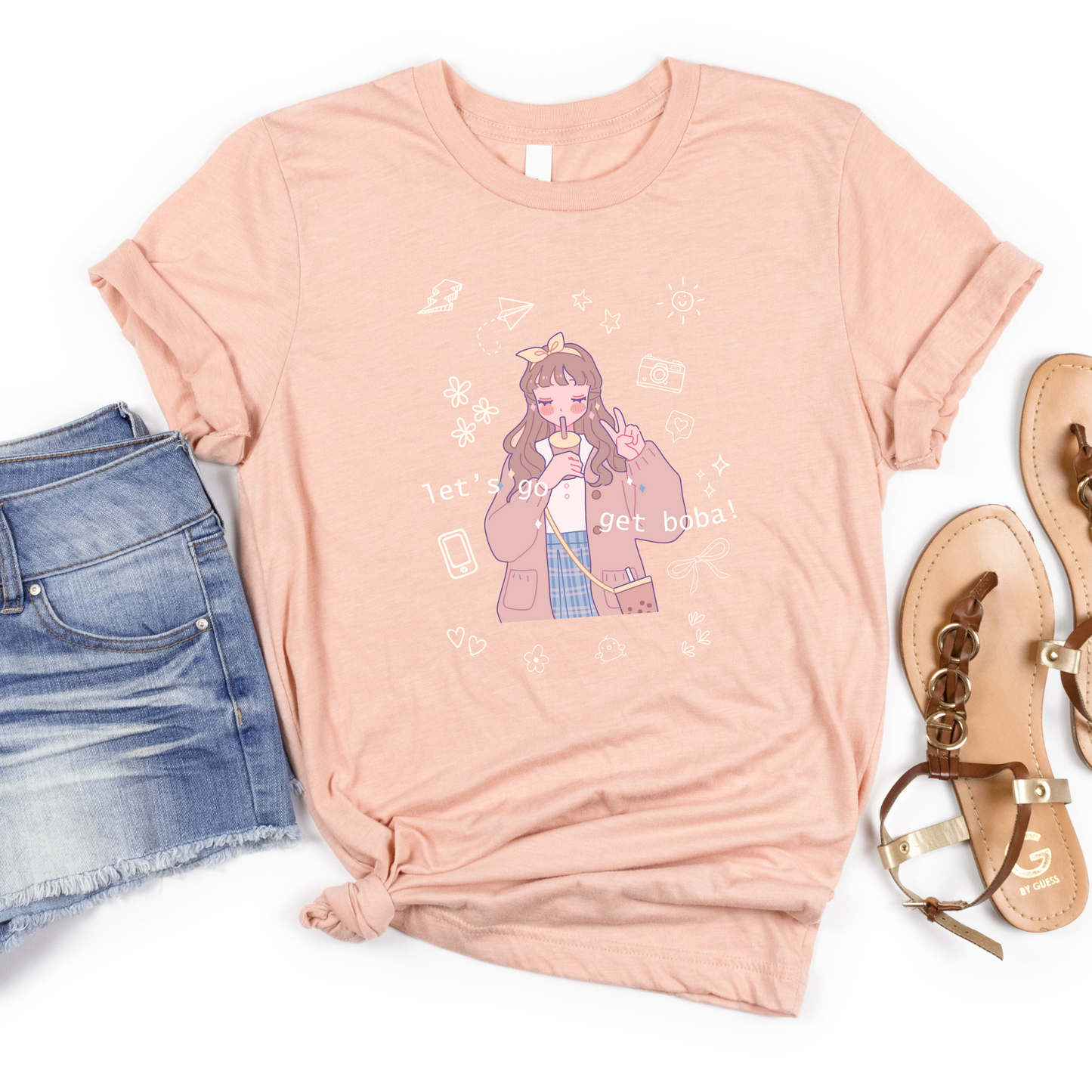 Boba Girl Cute Obsession Graphic Crewneck or Tee | Trendy Kawaii Aesthetic Sweater