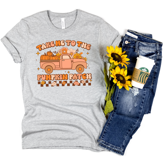 Pumpkin Truck Retro 80s Halloween Crewneck or Tee | Cute Playful Fall Graphic Sweater