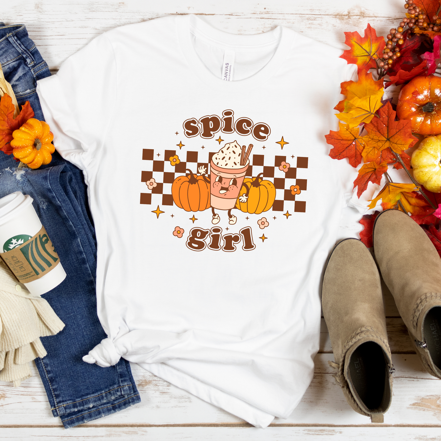 Spice Girl Retro 80s Halloween Crewneck or Tee | Cute Playful Fall Graphic Sweater