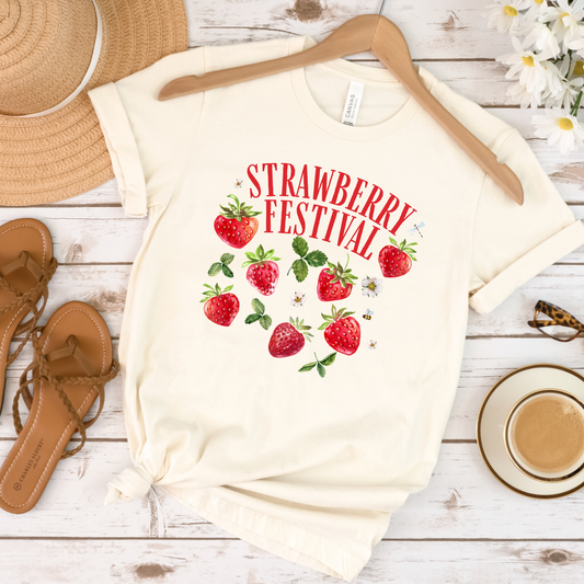 Strawberry Aesthetic Crewneck or Tee | Cute Girly Graphic Sweatshirt & Shirt