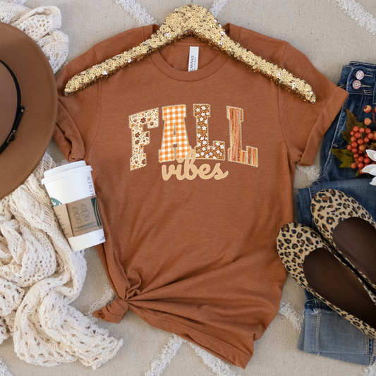 Fall Vibes Cozy Aesthetic Fall Crewneck or Tee | Autumn Graphic Sweater or T-Shirt