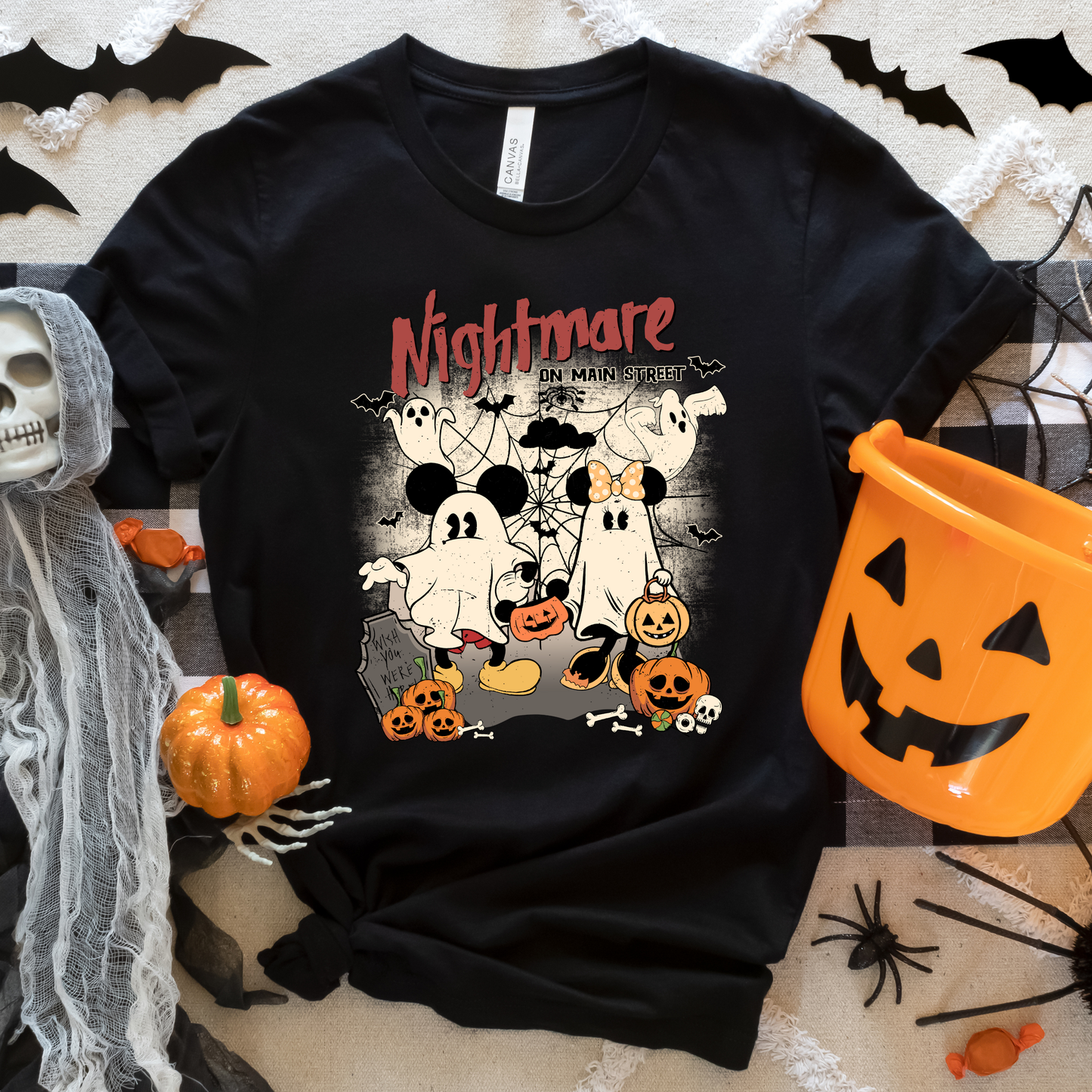 Disney Nightmare on Main Street Inspired Halloween Crewneck or Tee | Spooky Fall Graphic Shirt