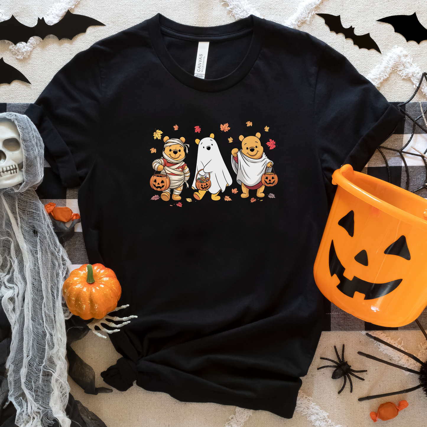 Pooh Bear Inspired Halloween Crewneck or Tee | Spooky Fall Graphic Shirt