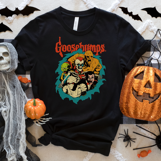 Goosebumps Gang Retro Vintage Halloween Crewneck or Tee | Fall Spooky Graphic Sweatshirt