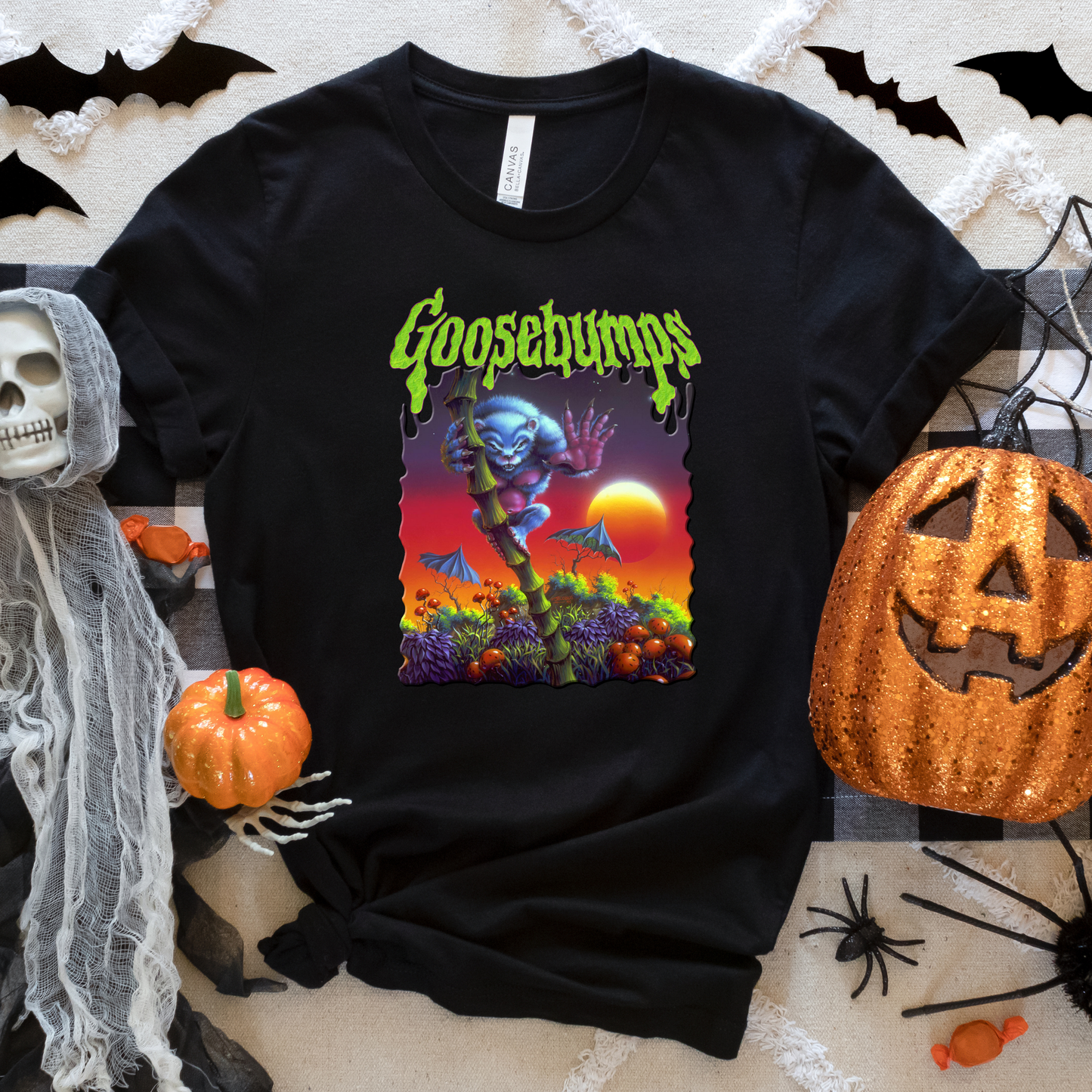 Goosebumps Monster Retro Vintage Halloween Crewneck or Tee | Fall Spooky Graphic Sweatshirt