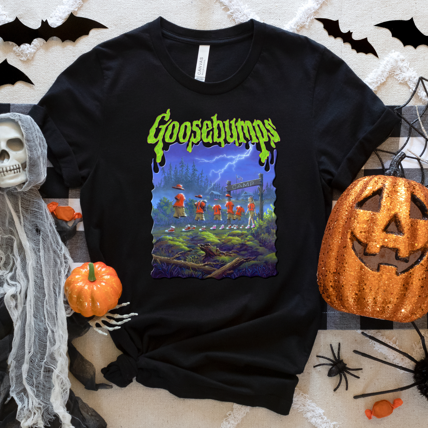 Goosebumps Ghost Retro Vintage Halloween Crewneck or Tee | Fall Spooky Graphic Sweatshirt