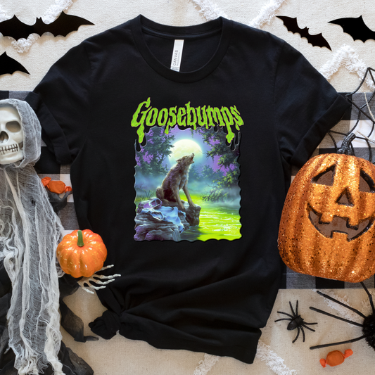 Goosebumps Werewolf Retro Vintage Halloween Crewneck or Tee | Fall Spooky Graphic Sweatshirt